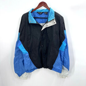 Vintage Christian Dior Monsieur Color Block Nylon Windbreaker Jacket Mens